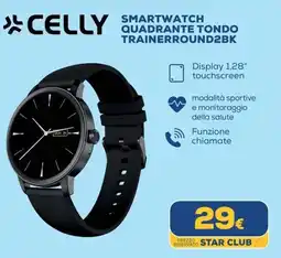 Euronics Celly smartwatch quadrante tondo TRAINERROUND2BK offerta