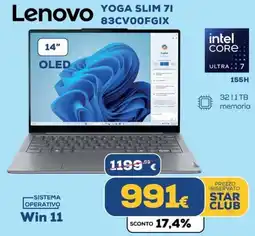 Euronics Lenovo YOGA SLIM 71 83CV00FGIX offerta