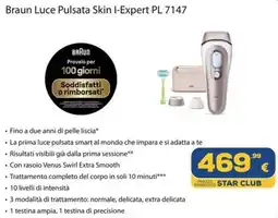Euronics Braun Luce Pulsata Skin I-Expert PL 7147 offerta