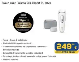 Euronics Braun Luce Pulsata Silk-Expert PL 3020 offerta