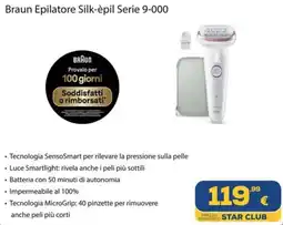 Euronics Braun Epilatore Silk-èpil Serie 9-000 offerta