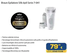 Euronics Braun Epilatore Silk-èpil Serie 7-041 offerta