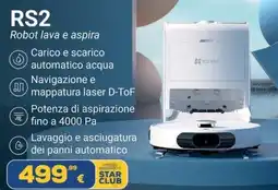 Euronics EZVIZ RS2 Robot lava e aspira offerta