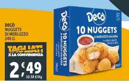 Deco Supermercati Decò nuggets di merluzzo offerta