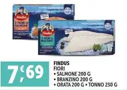 Deco Supermercati Findus fiori salmone branzino orata tonno offerta