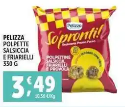 Deco Supermercati Pelizza polpette salsiccia e friarielli offerta