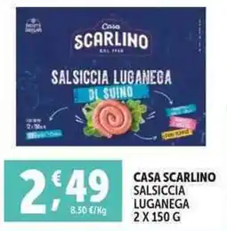 Deco Supermercati Casa scarlino salsiccia luganega offerta
