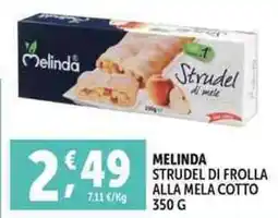Deco Supermercati Melinda strudel di frolla alla mela cotto offerta