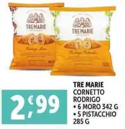 Deco Supermercati Tre marie cornetto rodrigo 6 moro 5 pistacchio offerta