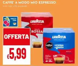 Pan Caffe' a modo mio espresso LAVAZZA offerta