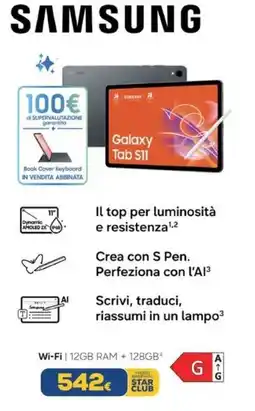 Euronics SAMSUNG Galaxy Tab S11 offerta