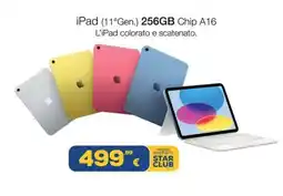Euronics iPad (11°Gen.) 256GB Chip A16 offerta