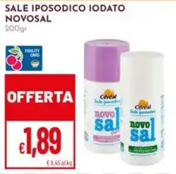 Pan Sale iposodico iodato novosal Céréal offerta