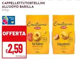 Pan Cappelletti/tortellini all'uovo BARILLA offerta