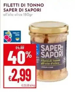 Pan Filetti di tonno SAPER DI SAPORI offerta