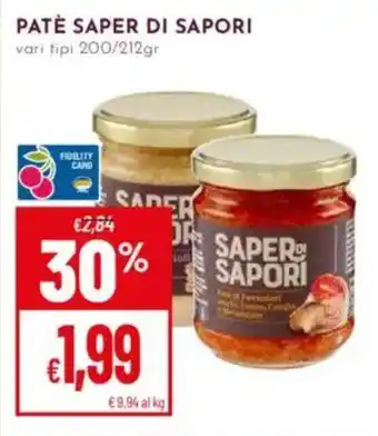 Pan Patè SAPER DI SAPORI offerta
