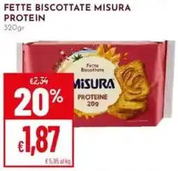 Pan Fette biscottate MISURA PROTEIN offerta