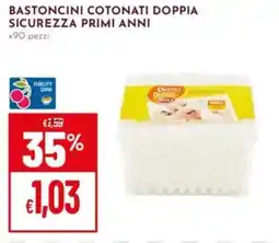 Pan Bastoncini cotonati doppia sicurezza PRIMI ANNI offerta