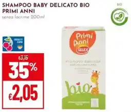 Pan Shampoo baby delicato bio PRIMI ANNI offerta