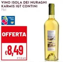 Pan Vino isola dei nuraghi karmis offerta