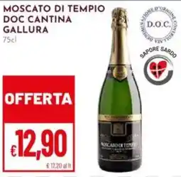 Pan Moscato di tempio doc cantina GALLURA offerta