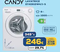 Euronics CANDY LAVATRICE EY4061DW4/1-S offerta