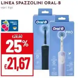 Pan Linea spazzolini ORAL-B offerta