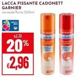 Pan Lacca fissante cadonett GARNIER offerta