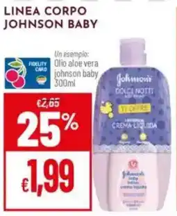 Pan Linea corpo JOHNSON BABY offerta