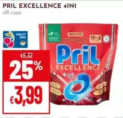 Pan Pril excellence 4ini x18 caps offerta