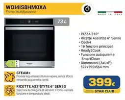 Euronics Whirlpool WO141S8HMOXA Forno Multifunzione offerta