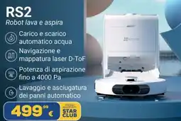 Euronics EZVIZ RS2 Robot lava e aspira offerta