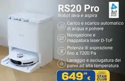 Euronics EZVIZ RS20 Pro Robot lava e aspira offerta
