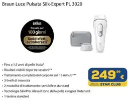 Euronics Braun Luce Pulsata Silk-Expert PL 3020 offerta