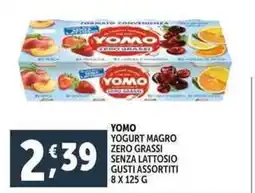 Deco Supermercati Yomo yogurt magro zero grassi senza lattosio offerta
