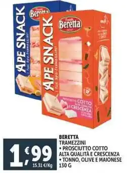 Deco Supermercati Beretta tramezzini offerta