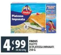 Deco Supermercati Findus filetti di platessa impanati offerta