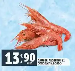 Deco Supermercati Gamberi argentini L1 congelati a bordo offerta