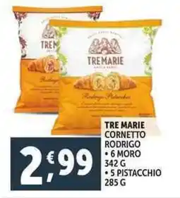 Deco Supermercati Tre marie cornetto rodrigo .6 moro 5 pistacchio offerta