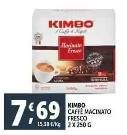 Deco Supermercati Kimbo caffè macinato fresco offerta