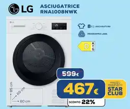 Euronics LG ASCIUGATRICE RNA1008NWK offerta