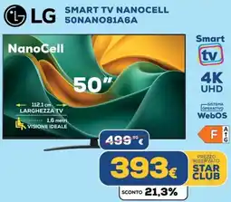 Euronics LG SMART TV NANOCELL 50NANO81A6A offerta