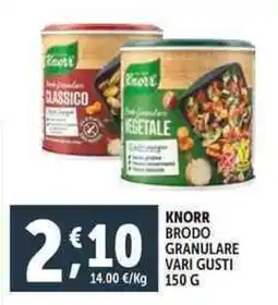 Deco Supermercati Knorr brodo granulare offerta