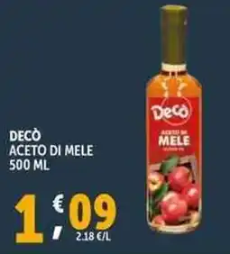 Deco Supermercati Decò aceto di mele offerta