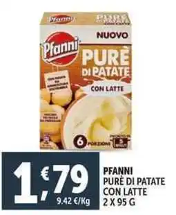 Deco Supermercati Pfanni purè di patate con latte offerta