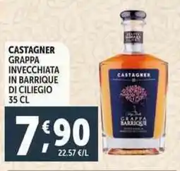 Deco Supermercati Castagner grappa invecchiata in barrique di ciliegio offerta
