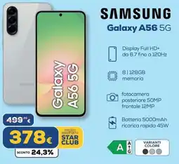 Euronics SAMSUNG Galaxy A56 5G offerta