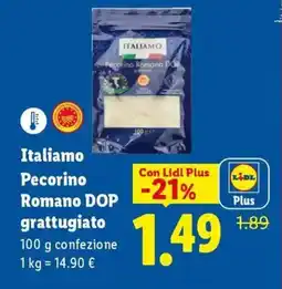 Expert Italiamo Pecorino Romano DOP grattugiato offerta