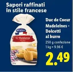 Expert Duc de Coeur Madeleines -Dolcetti al burro offerta