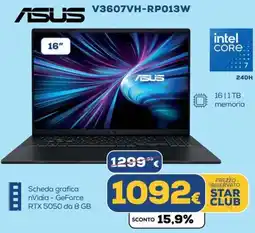 Euronics ASUS V3607VH-RP013W offerta